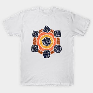 Retro 80s Distressed RPG Dice T-Shirt